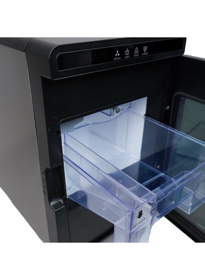 نقي صانعة ثلج مكعبات إنتاج 3 قطع ثلج كبيرة في الدورة خلال 23 دقائق مكعبات بحجم 4×4×4 سم ثلج شفاف أو غير شفاف تنظيف ذاتي L-2 - Image 3